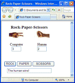 Rock-Paper-Scissors screen shot